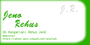 jeno rehus business card